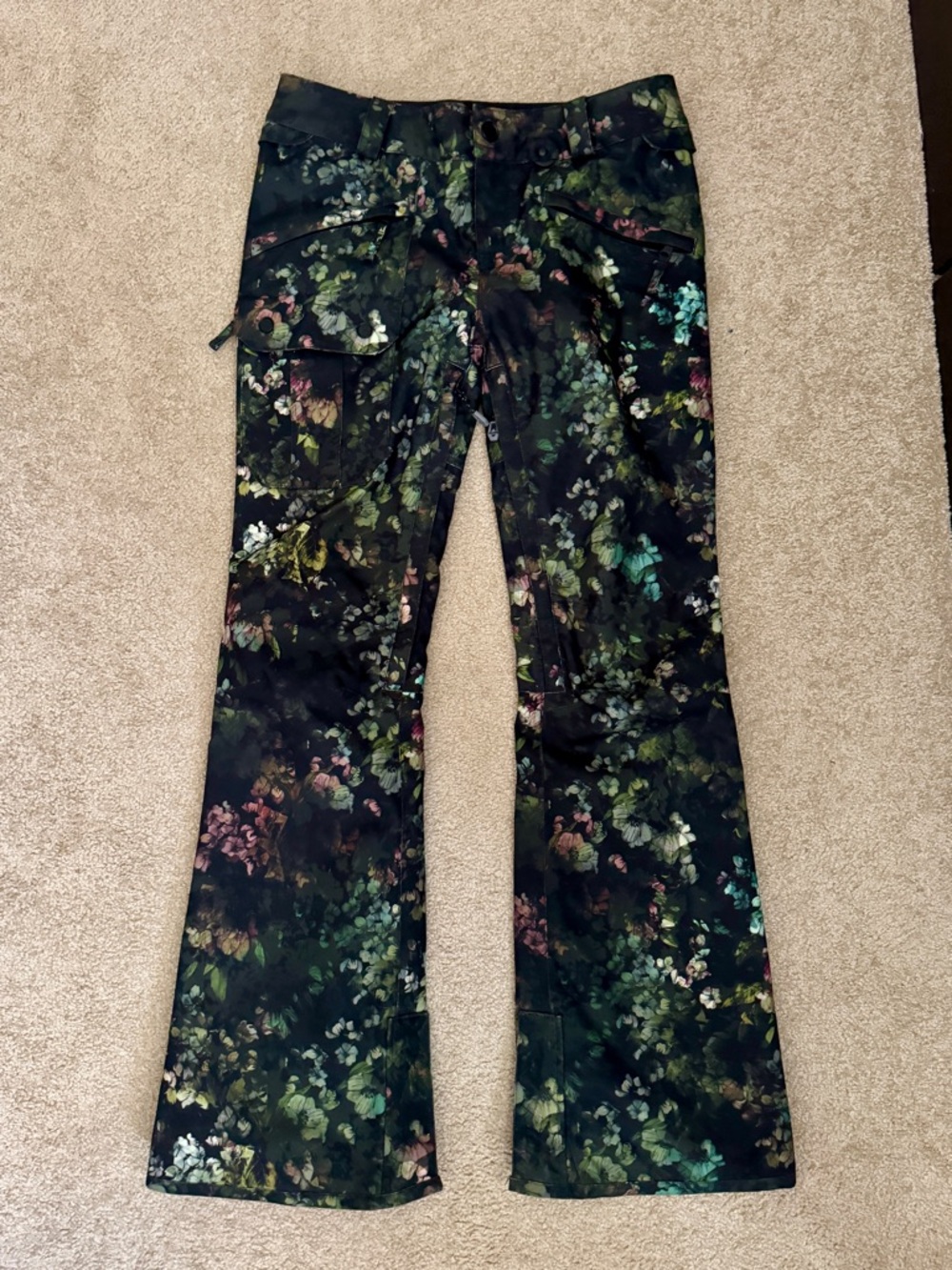 Volcom Diablo True To This Slim Fit Snow Ski Floral Pants